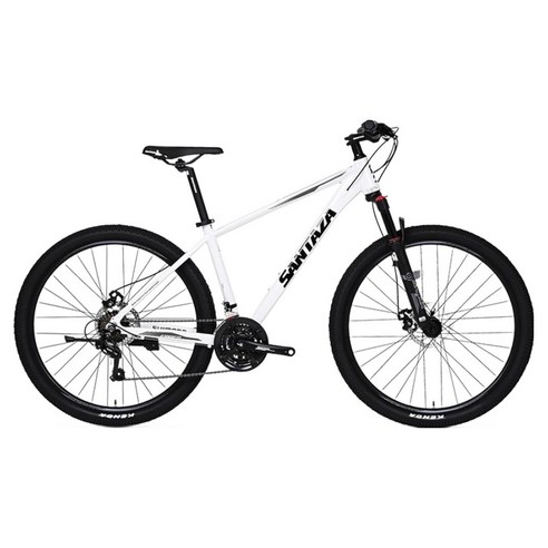 산타자 MTB자전거 앰버1.0 26 시마노21단 기계식디스크 자전거 미조립, 1개, 180cm, 화이트