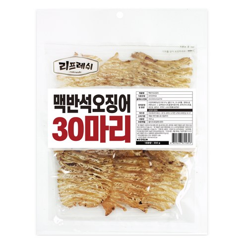 리프레쉬 맥반석오징어 30마리, 350g, 1개