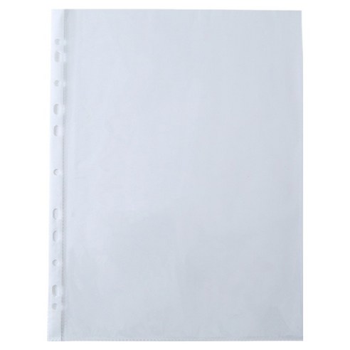 제이제이 클리어파일 리필 속지 A4, 2개, 100개입