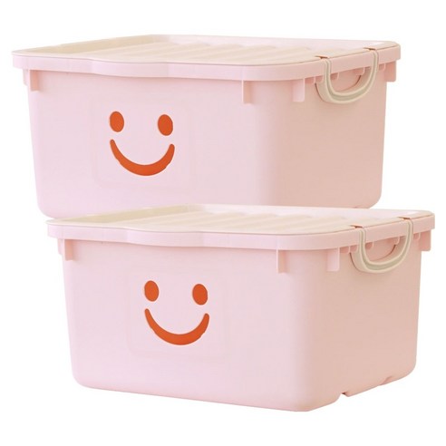보노하우스 모던 와이드 해피박스 46L, 핑크, 2개