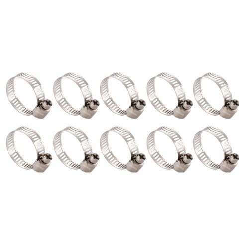 앙플랜트 올스텐 호스 스텐밴드 십자 나사형 18~32mm, 10개
