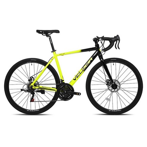벨로시아 펜서 2.1D 알루미늄 시마노 21단 로드자전거 미조립 510mm, 1개, 180cm, 블랙라임510MM/미조립