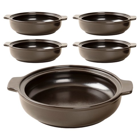 진뚝배기 찌개 뚝배기 3호, 5개, 30cm