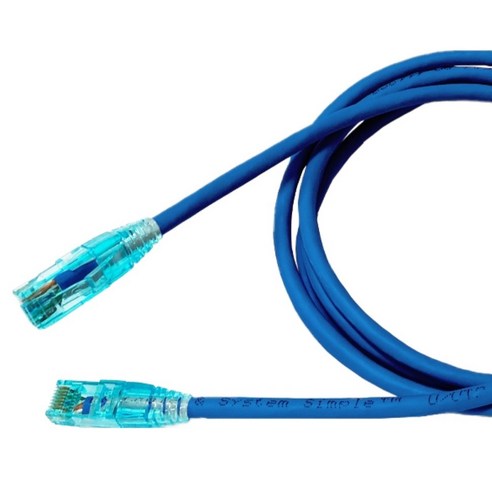 LS전선 가가 CAT 6 UTP 인터넷 연결 기가 랜케이블, 블루, 1개, 1.5m