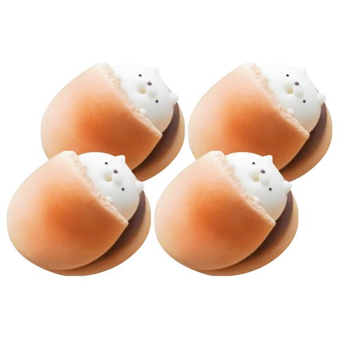 루시마켓 마카롱 디저트 DIY 재료 브라운 강아지 20mm, 4개