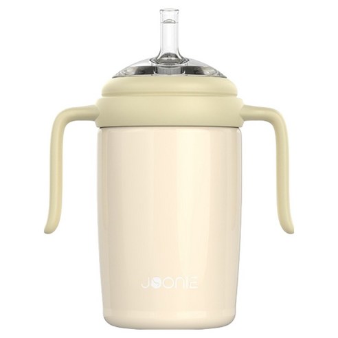 주니 스테인레스 빨대컵, 코코아, 1개, 240ml