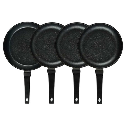 퀸센스 디너 후라이팬 4종 세트 4개, 브라운, 1세트, 후라이팬 28cm + 후라이팬 24cm(3p)