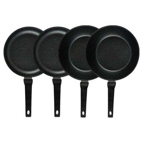 퀸센스 디너 후라이팬 4종 세트 4개, 브라운, 1세트, 후라이팬 24cm(2p) + 궁중팬 28cm(2p)