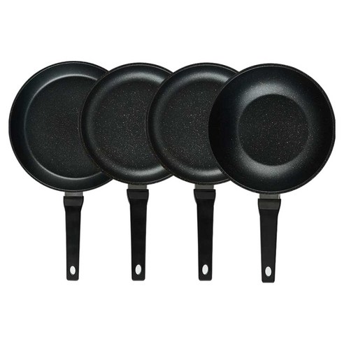 퀸센스 디너 후라이팬 4종 세트 4개, 브라운, 1세트, 후라이팬 28cm + 후라이팬 24cm(2p) + 궁중팬 24cm