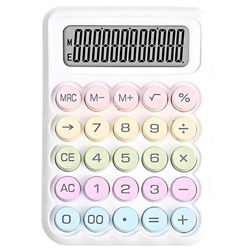 모더너리 레트로 기계식 계산기, 크림 화이트, 1개