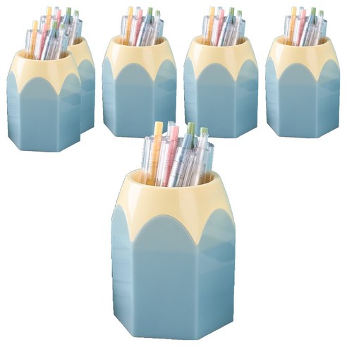 세컨드베스트 펜네스트 펜홀더 8.5 x 6.5 x 10.5 cm, 블루, 6개