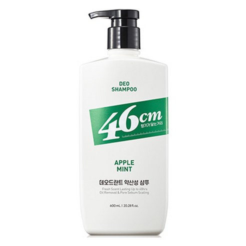 LG생활건강 46cm 두취솔루션 약산성 데오드란트 샴푸 애플민트향, 600ml, 1개