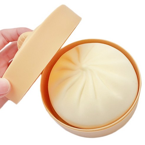 토브라인 만두 빵떡말랑이 스퀴시 장난감, 찐빵, 1개