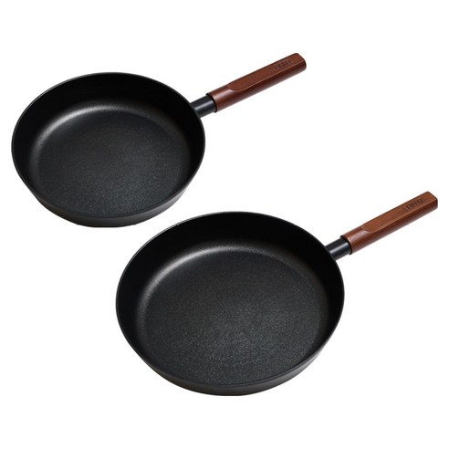 에펠 에이블리 인덕션 프라이팬 세트 2개, 블랙, 1세트, 24cm + 28cm