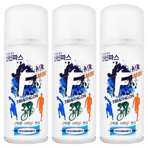 신신파스 신신제약 미니 뿌리는 스프레이 신신에어파스 F 100ml, 1개입, 3개