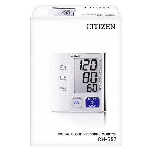 시티즌 가정용 혈압계 손목형 CH-657, 1개