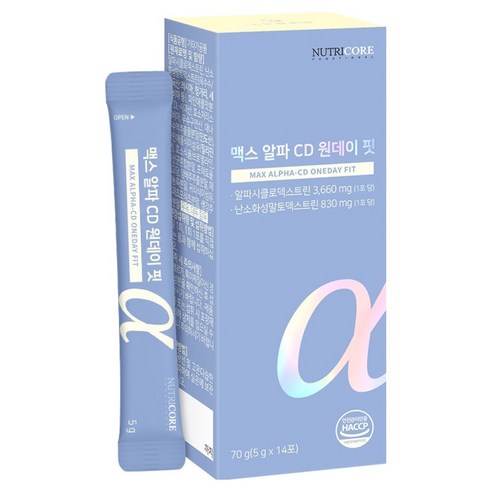 뉴트리코어 맥스 알파 CD 원데이 핏, 70g, 1개