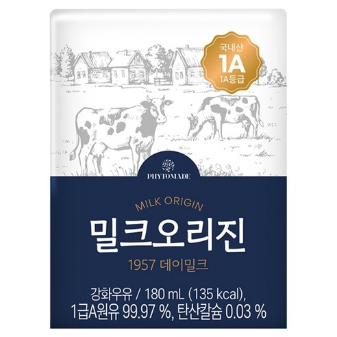 파이토메이드 밀크오리진 1957 데이밀크, 24개, 180ml