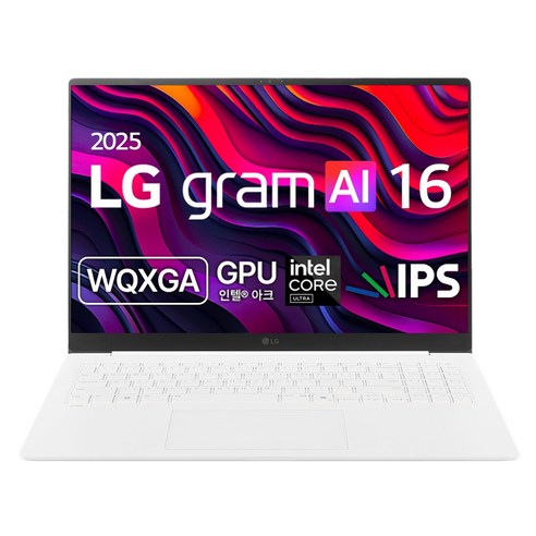 LG전자 2025 그램 AI 16 코어Ultra5 인텔 14세대 방문설치, 스노우화이트, 512GB, 16GB, WIN11 Home, 16Z90T-GAFWK