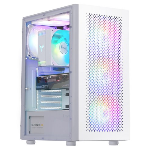 주연테크 2025 카운터 라이젠5 라이젠 7000 시리즈 라데온 RX 9060 XT, 화이트, 16GB, 512GB, Free DOS, D475F96XT-W