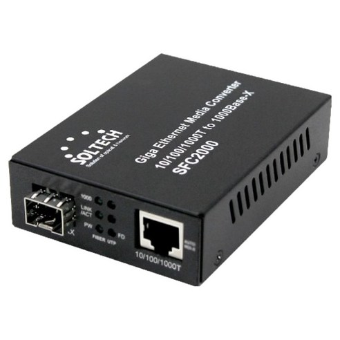 SOLTECH 기가비트 이더넷 광컨버터, 단일상품, 1개