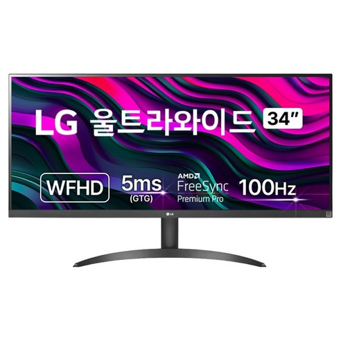 LG전자 WFHD 울트라 와이드 모니터, 86.6cm, 34WQ500