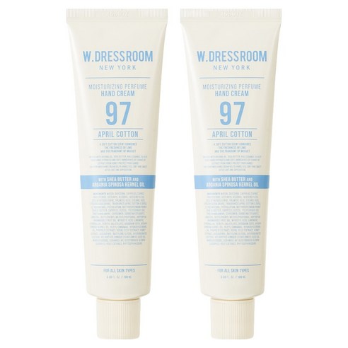 더블유드레스룸 퍼퓸 핸드크림 97 에이프릴코튼, 100ml, 2개