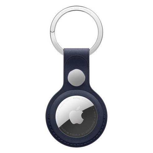 Apple 정품 에어태그 파인우븐 키링, 네이비, 1개