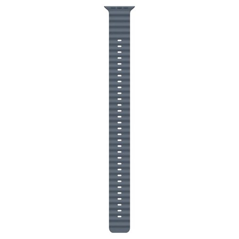 Apple 정품 2025 애플워치 오션 밴드 익스텐션, 앵커 블루/내추럴 티타늄, 1개, 49mm, One Size