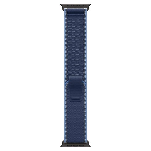 Apple 정품 애플워치 트레일 루프, 블루 / 블랙 티타늄, 49mm, M/L, 1개
