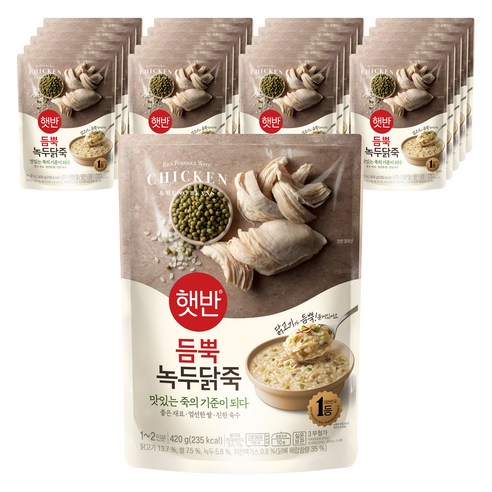 햇반 듬뿍 녹두닭죽