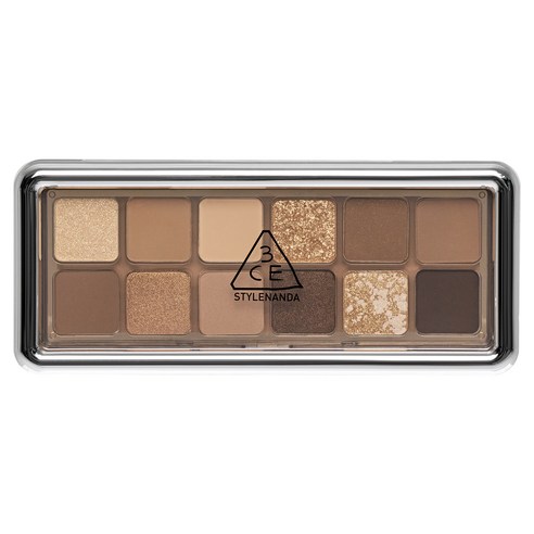3CE 뉴테이크 아이 섀도우 팔레트, QUIET BROWN, 1개