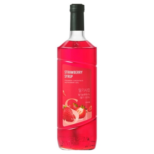 네이쳐티 딸기시럽, 1개, 1L