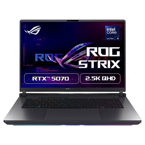 에이수스 2025 ROG 스트릭스 G16 코어Ultra9 인텔 14세대 지포스 RTX 5070, 이클립스 그레이, 1TB, 32GB, WIN11 Home, G615LP-S5180W