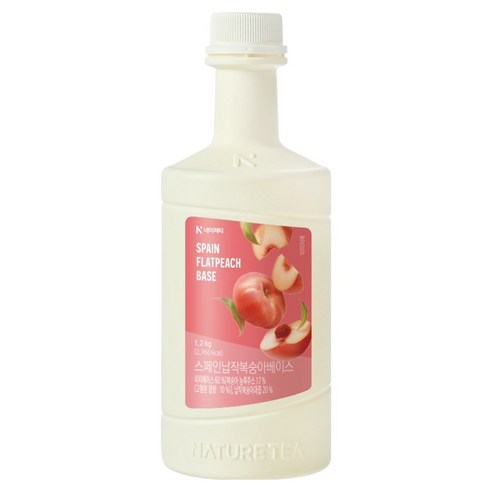 네이쳐티 스페인납작복숭아 베이스, 1.2kg, 1개