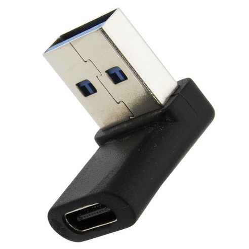 에이치디탑 USB C타입 90도 꺾임 65W 젠더