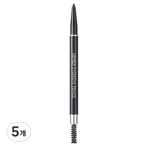 토니모리 러블리 아이브로우 펜슬 0.1g, 1호 블랙, 5개