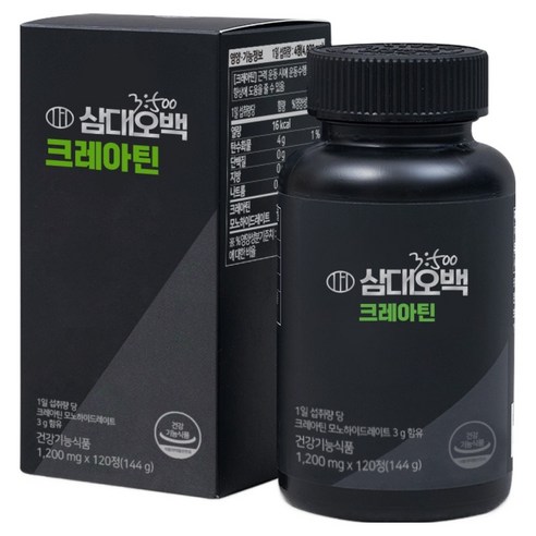삼대오백 크레아틴 모노 하이드레이트 정제 144g, 120정, 1개
