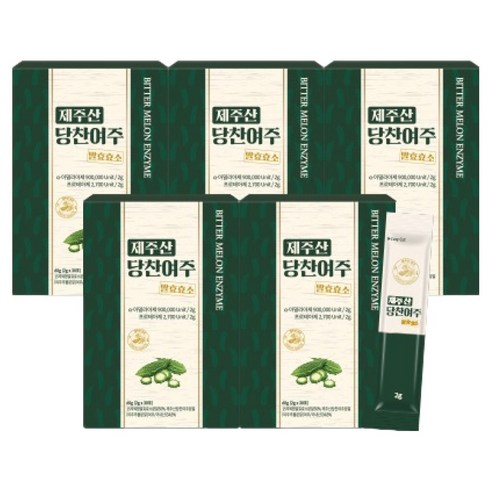 지비엠에스 제주산 당찬여주 발효효소 30p, 60g, 5개