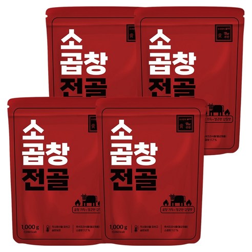 유귀열의더귀한 소곱창전골, 4개, 1kg