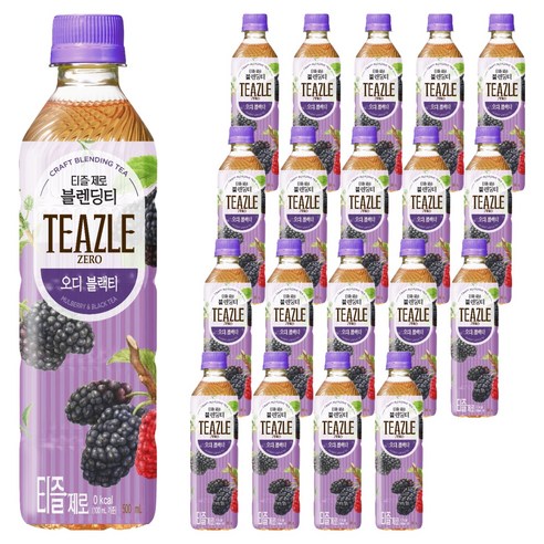 티즐 제로 오디 블랙티, 20개, 500ml