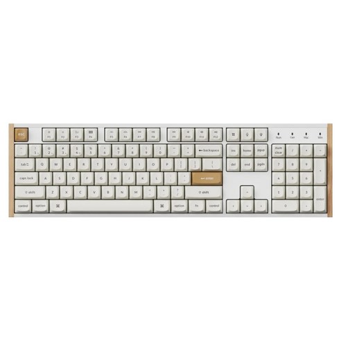 키크론 K10 HE 유무선 RGB 기계식 핫스왑 마그네틱 스위치 게이밍 기계식 키보드, 우드 화이트, K10H-Q1, 마그네틱축(자석축)