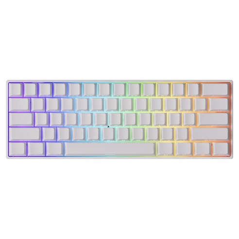 AKKO MONSGEEK HE 기계식 무선 키보드, 화이트, FUN60 Max, 마그네틱축(자석축)