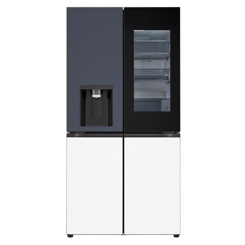 LG전자 디오스 AI 오브제컬렉션 STEM 얼음정수 817L 4도어 냉장고 노크온 매직스페이스 방문설치, W826SKV482S