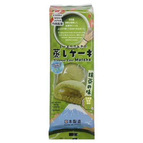이치오카세이카 촉촉 스팀케이크 말차맛