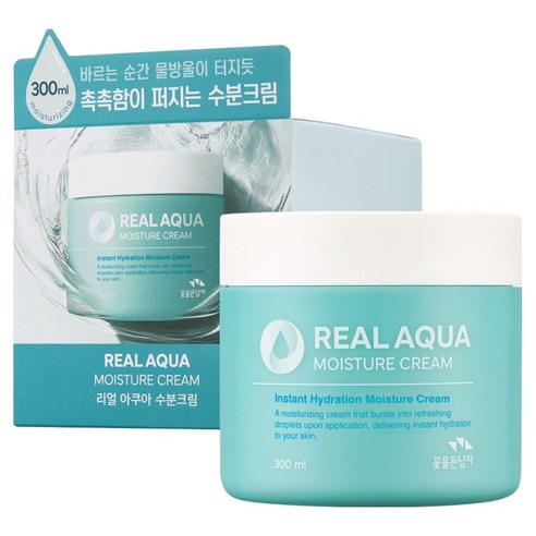 꽃을든남자 리얼 아쿠아 수분크림, 1개, 300ml