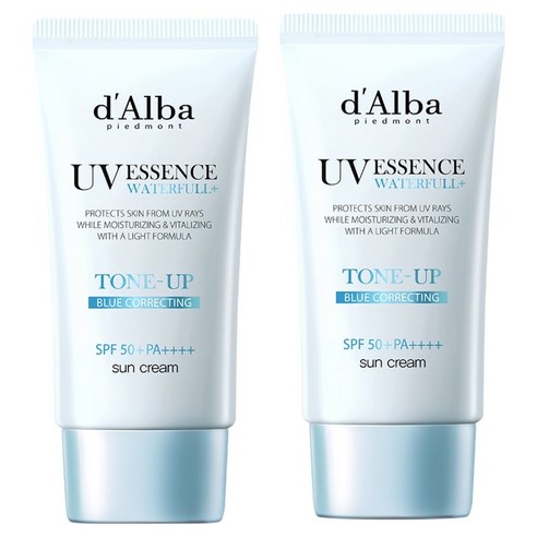 달바 워터풀 톤업 선크림 블루 SPF50+ PA++++, 2개, 50ml