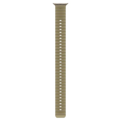 Apple 정품 애플워치 오션 밴드, 트랜스루센트 켈프 / 내추럴 티타늄, 49mm, Extension, 1개