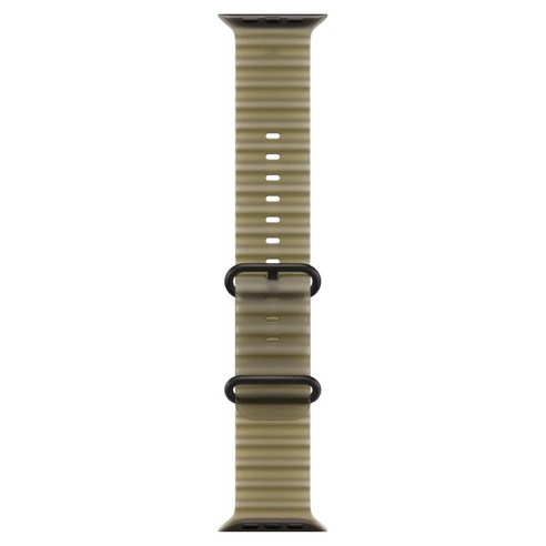 Apple 정품 애플워치 오션 밴드, 트랜스루센트 켈프 / 블랙 티타늄, 49mm, Regular, 1개