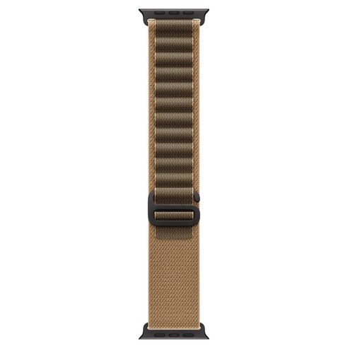 Apple 정품 애플워치 알파인 루프, 데저트 / 블랙 티타늄, 49mm, Large, 1개